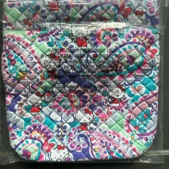 RARE Vera Bradley Hello Kitty® Triple Zip Crossbody Bag NWT - Picture 5 of 5